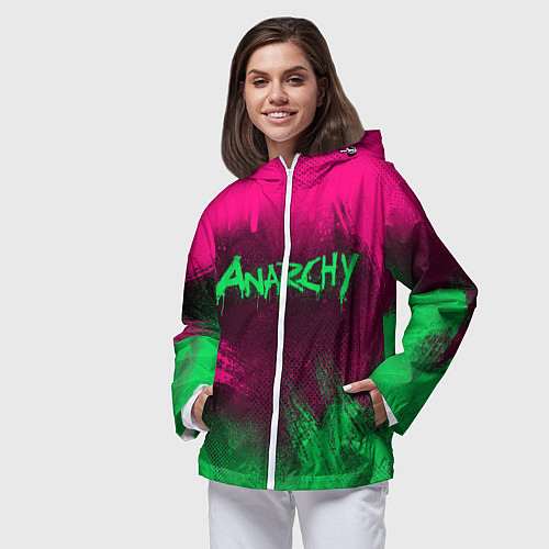 Женская ветровка CS GO NEON REVOLUTION v2 / 3D-Белый – фото 3