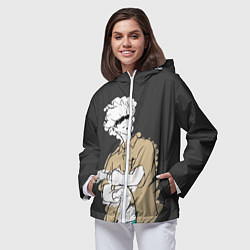 Ветровка с капюшоном женская Годжо Магическая Битва, цвет: 3D-белый — фото 2