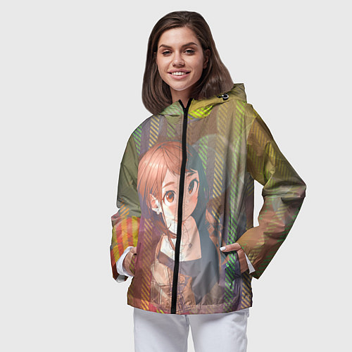 Женская ветровка Урарака Очако / 3D-Черный – фото 3