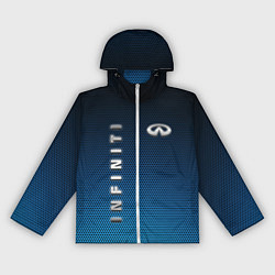 Ветровка с капюшоном женская INFINITI, цвет: 3D-белый
