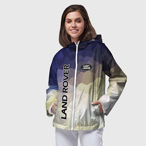 Женская ветровка LAND ROVER / 3D-Белый – фото 3