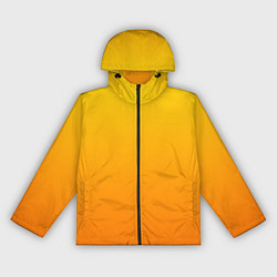 Ветровка с капюшоном женская Оранжевый градиент, цвет: 3D-черный