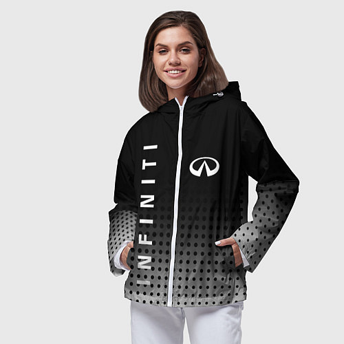 Женская ветровка Infiniti / 3D-Белый – фото 3