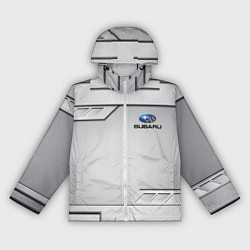 Ветровка с капюшоном женская SUBARU СУБАРУ, цвет: 3D-белый