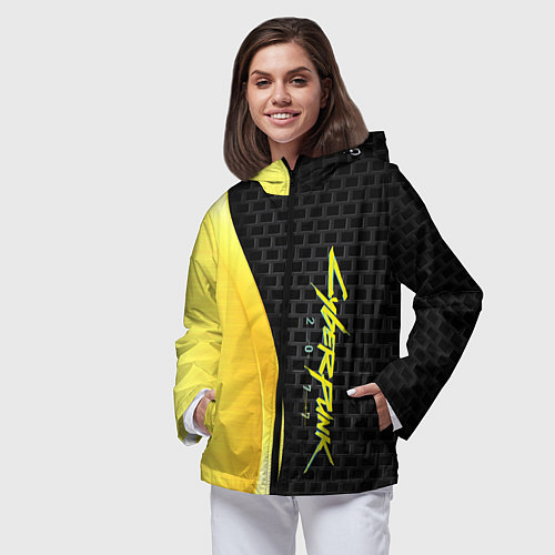 Женская ветровка Cyberpunk 2077 Exclusive S / 3D-Черный – фото 3