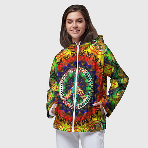 Женская ветровка Хиппи / 3D-Белый – фото 3