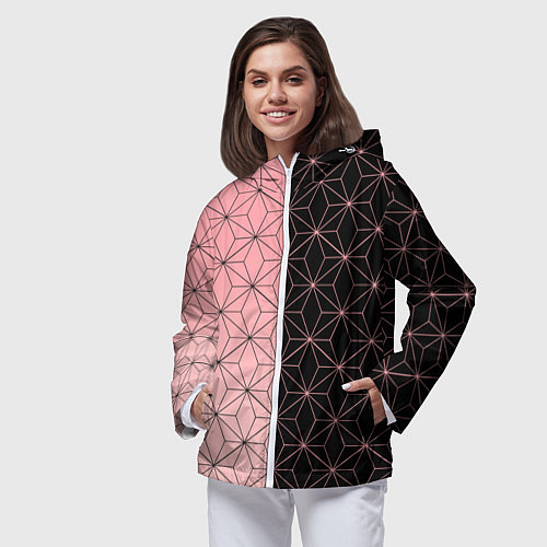 Женская ветровка КОСТЮМ НЕЗУКО NEZUKO / 3D-Белый – фото 3