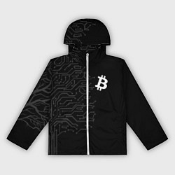 Ветровка с капюшоном женская БИТКОИН BITCOIN, цвет: 3D-белый