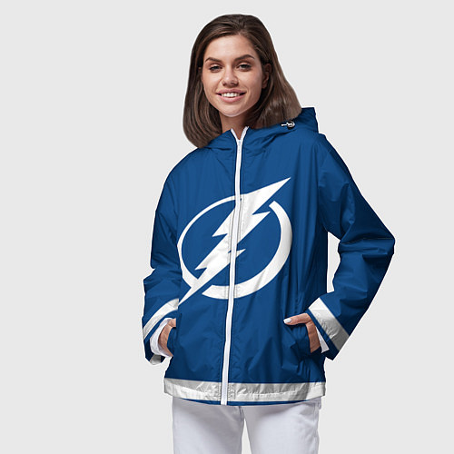 Женская ветровка Тампа-Бэй Лайтнинг Форма1 / 3D-Белый – фото 3