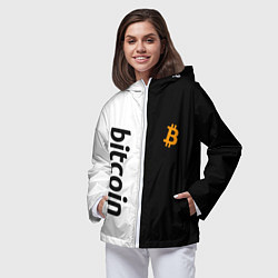 Ветровка с капюшоном женская БИТКОИН BITCOIN Z, цвет: 3D-белый — фото 2