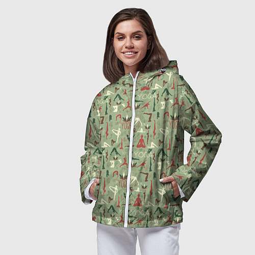 Женская ветровка Йога / 3D-Белый – фото 3