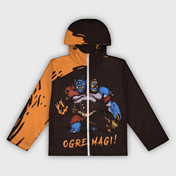 Ветровка с капюшоном женская Огр Dota 2, цвет: 3D-белый