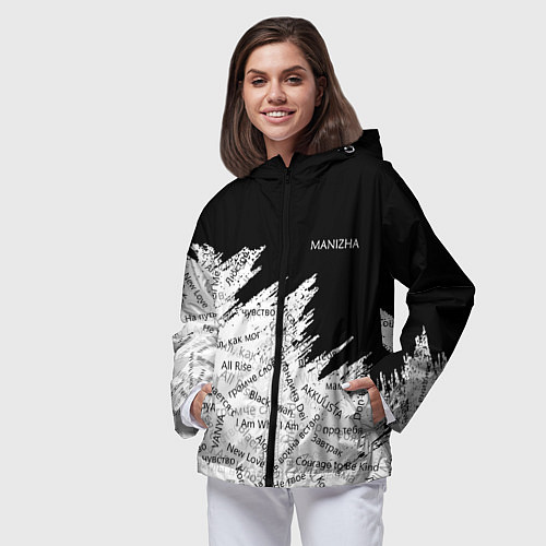 Женская ветровка МАНИЖА ПЕСНИ MANIZHA Z / 3D-Черный – фото 3