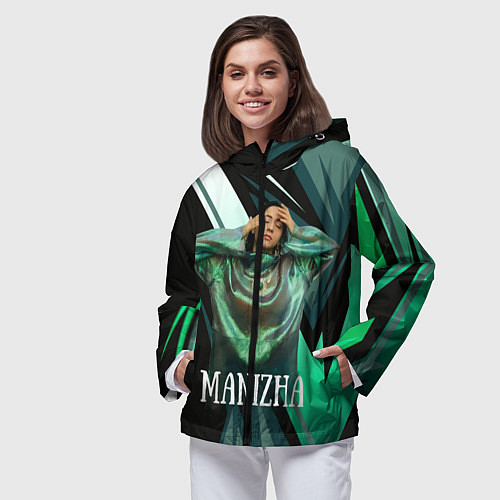 Женская ветровка Манижа Manizha / 3D-Черный – фото 3