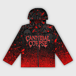 Ветровка с капюшоном женская CANNIBAL CORPSE, цвет: 3D-черный