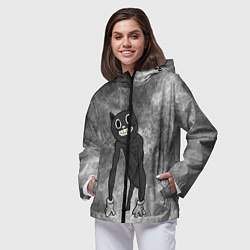 Ветровка с капюшоном женская Cartoon cat, цвет: 3D-черный — фото 2
