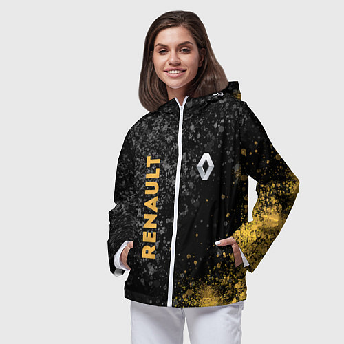 Женская ветровка Renault Брызги / 3D-Белый – фото 3