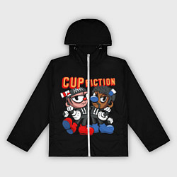 Ветровка с капюшоном женская CUP FICTION, цвет: 3D-белый