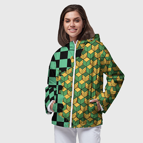 Женская ветровка ТАНДЖИРО И ТОМИОКА / 3D-Белый – фото 3