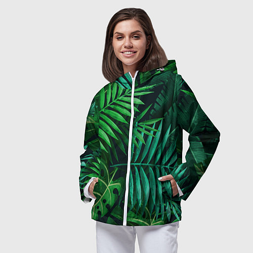 Женская ветровка Сочные тропики / 3D-Белый – фото 3