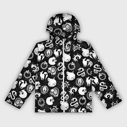 Ветровка с капюшоном женская SEVEN DEADLY SINS СИМВОЛЫ, цвет: 3D-белый