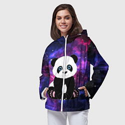 Ветровка с капюшоном женская Space Panda, цвет: 3D-белый — фото 2