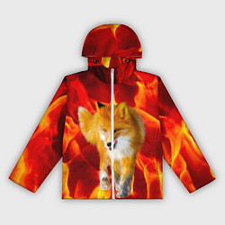 Ветровка с капюшоном женская Fire Fox, цвет: 3D-белый