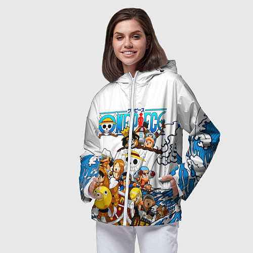 Женская ветровка ONE PIECE ВАН ПИС МОРЕ / 3D-Белый – фото 3