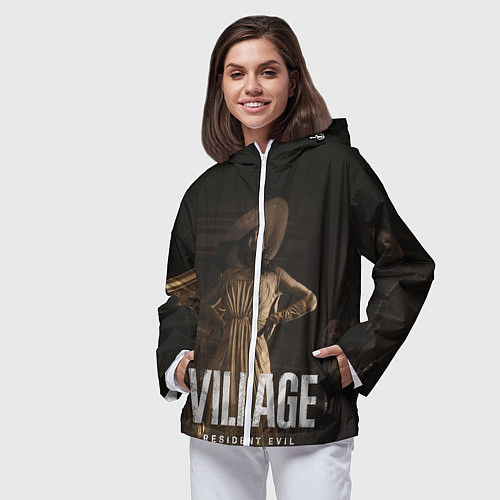 Женская ветровка RESIDENT EVIL VILLAGE / 3D-Белый – фото 3