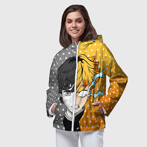 Женская ветровка ПУТЬ ЗЕНИЦУ КЛИНОК / 3D-Белый – фото 3