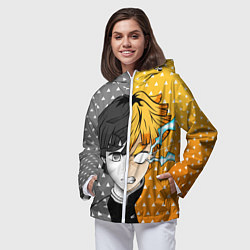 Ветровка с капюшоном женская ПУТЬ ЗЕНИЦУ КЛИНОК, цвет: 3D-белый — фото 2