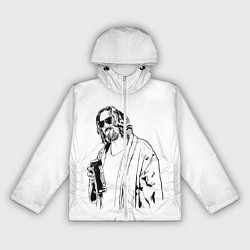 Ветровка с капюшоном женская Большой Лебовски Big Lebowski, цвет: 3D-белый