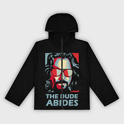 Ветровка с капюшоном женская The Dude Abides Лебовски, цвет: 3D-черный