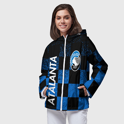 Женская ветровка FC ATALANTA ФК АТАЛАНТА / 3D-Белый – фото 3