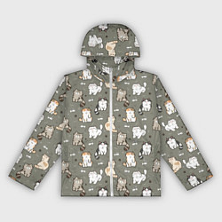 Женская ветровка Кошечки с рыбками