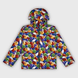 Ветровка с капюшоном женская Боулинг, цвет: 3D-черный
