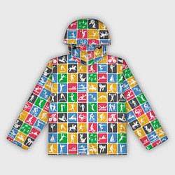 Ветровка с капюшоном женская СПОРТ, цвет: 3D-белый