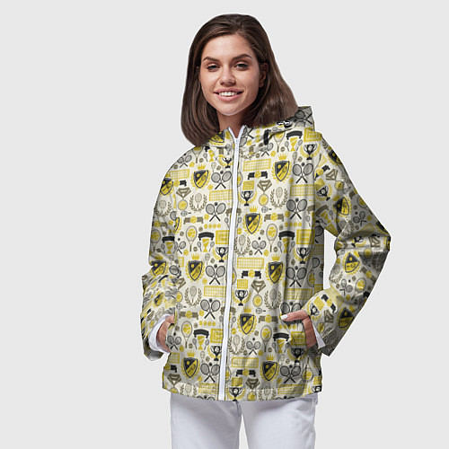 Женская ветровка Кубок Дэвиса / 3D-Белый – фото 3