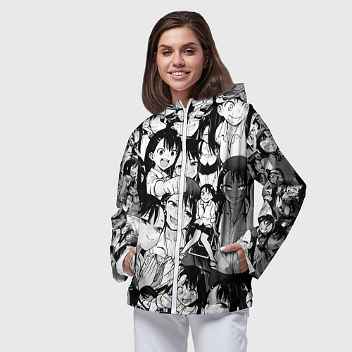 Женская ветровка Nagatoro Sempai / 3D-Белый – фото 3