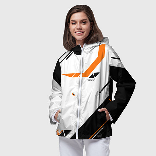 Женская ветровка M4A4 - Asiimov 2023 NEW / 3D-Белый – фото 3