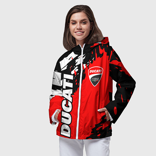 Женская ветровка DUCATI ДУКАТИ ГРАНЖ / 3D-Белый – фото 3