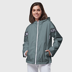 Ветровка с капюшоном женская КИМОНО МАЙКИ МАНДЗИРО, цвет: 3D-белый — фото 2