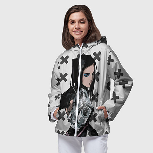 Женская ветровка Риэл Мэйер из Эрго Прокси / 3D-Белый – фото 3