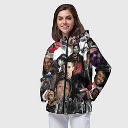 Ветровка с капюшоном женская Короли Рэпа KING RAP, цвет: 3D-черный — фото 2