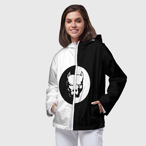 Женская ветровка PITBULL SYNDICATE ПИТБУЛЬ СИ / 3D-Белый – фото 3