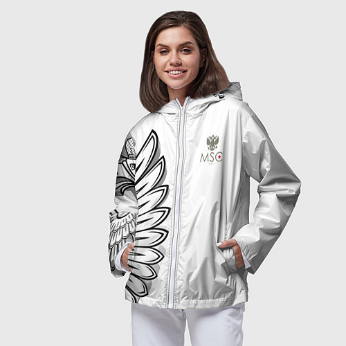 Женская ветровка Russia MSKSide 3D Logo New 202223 / 3D-Белый – фото 3