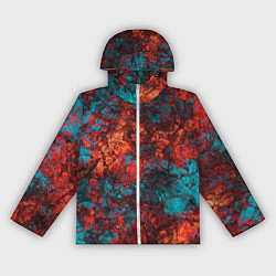 Ветровка с капюшоном женская Текстура камня, цвет: 3D-белый