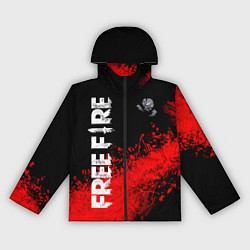 Ветровка с капюшоном женская FREE FIRE Фри Фаер, цвет: 3D-черный