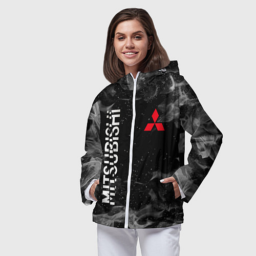 Женская ветровка MITSUBISHI ОГОНЬ / 3D-Белый – фото 3