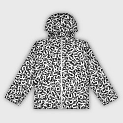 Ветровка с капюшоном женская Буквы UKFC, цвет: 3D-белый